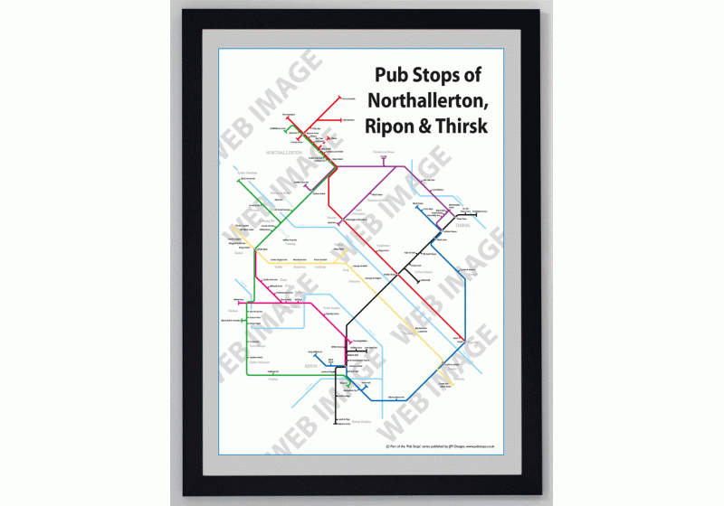 Northallerton, Ripon & Thirsk Black Ash Frame