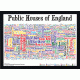1000 Public Houses of England Black Ash Frame