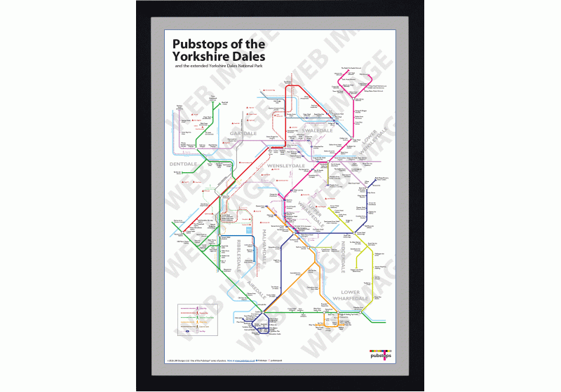 Yorkshire Dales Black Ash Frame