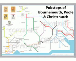 Bournemouth, Poole & Christchurch Unframed In a Gift Box